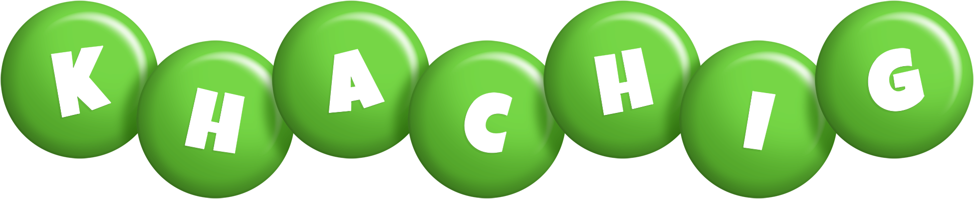 Khachig candy-green logo