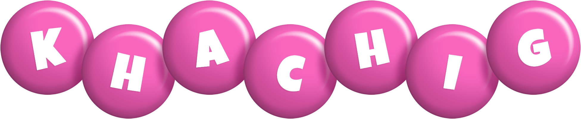 Khachig candy-pink logo