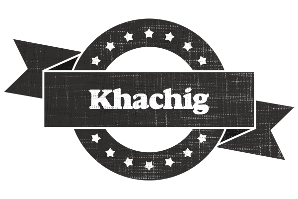 Khachig grunge logo
