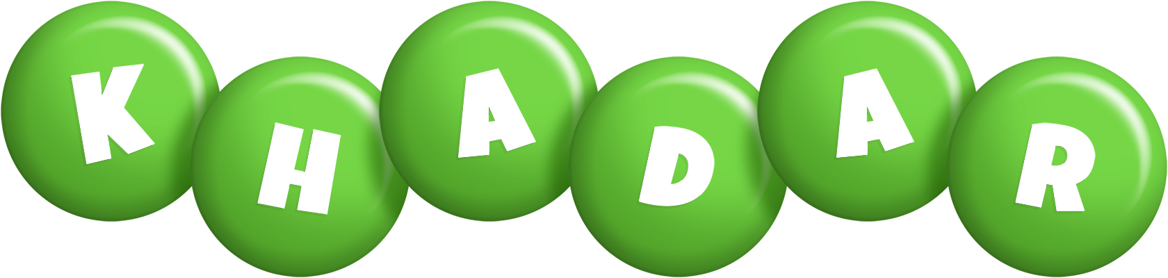 Khadar candy-green logo