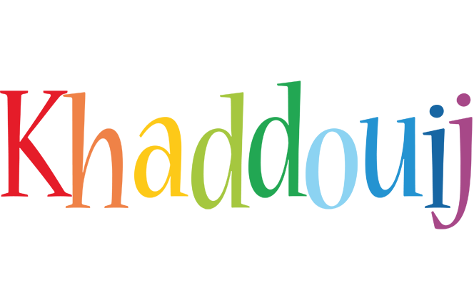 Khaddouij birthday logo