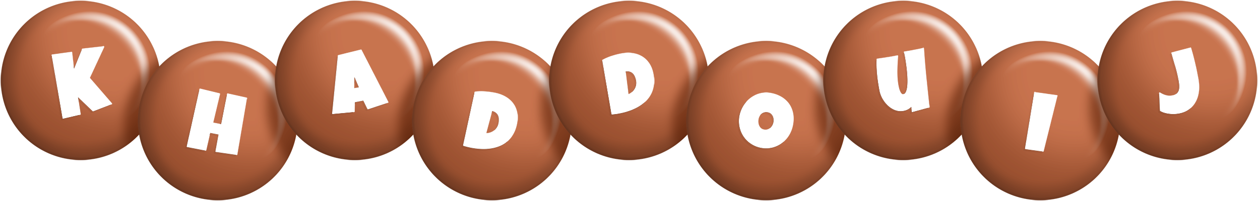 Khaddouij candy-brown logo