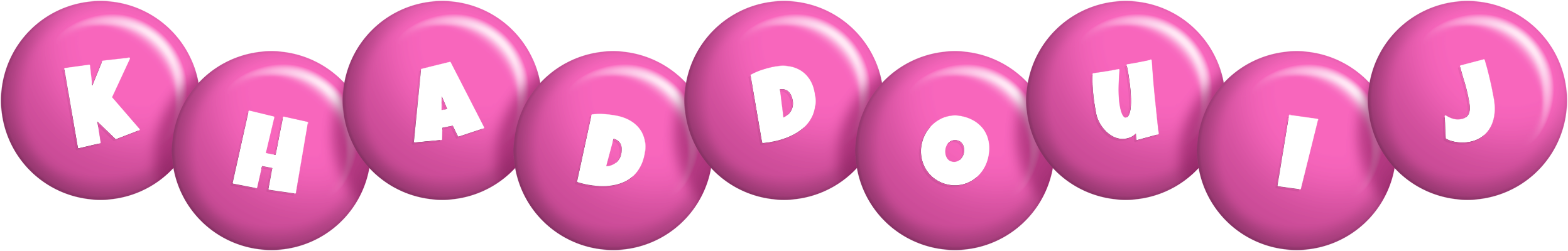 Khaddouij candy-pink logo