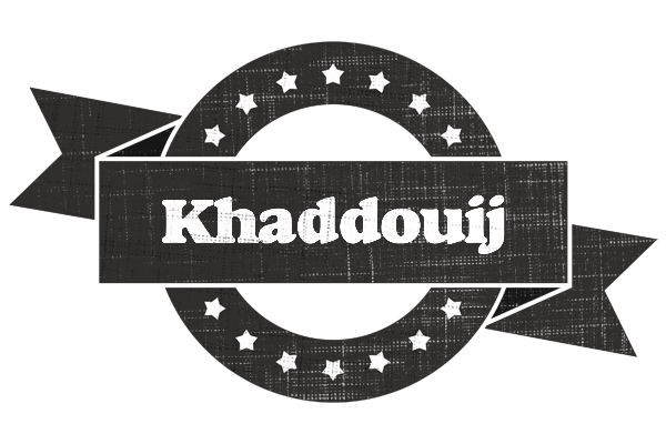 Khaddouij grunge logo