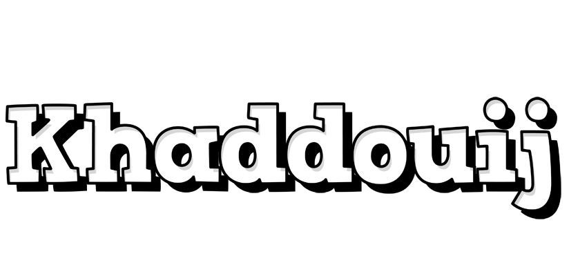 Khaddouij snowing logo