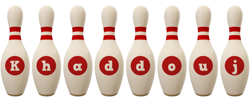 Khaddouj bowling-pin logo