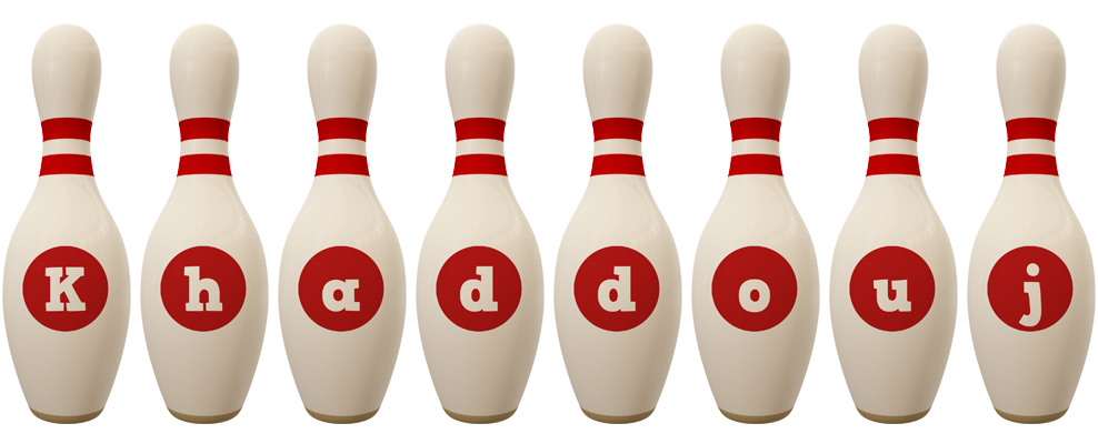 Khaddouj bowling-pin logo