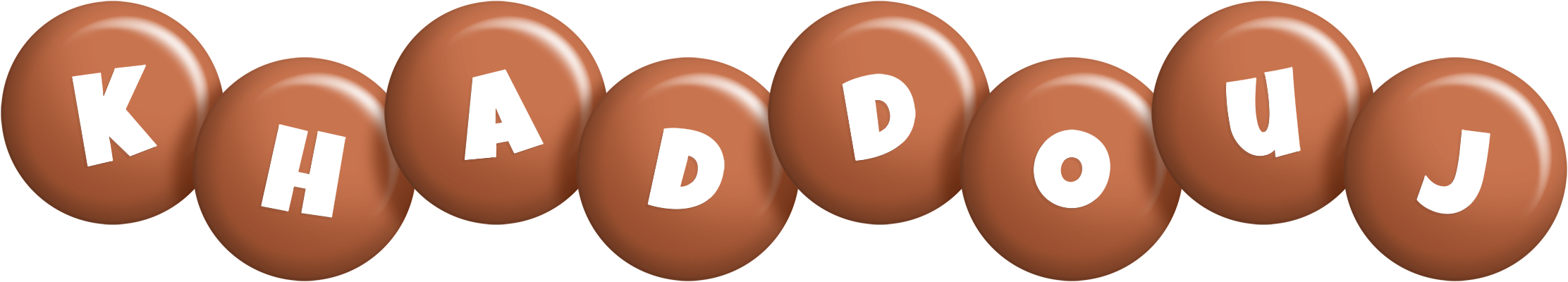 Khaddouj candy-brown logo