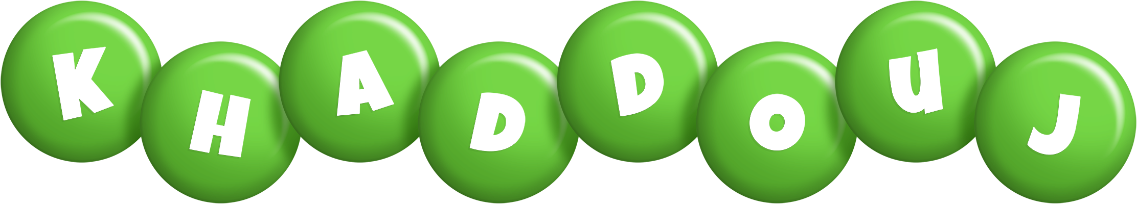 Khaddouj candy-green logo
