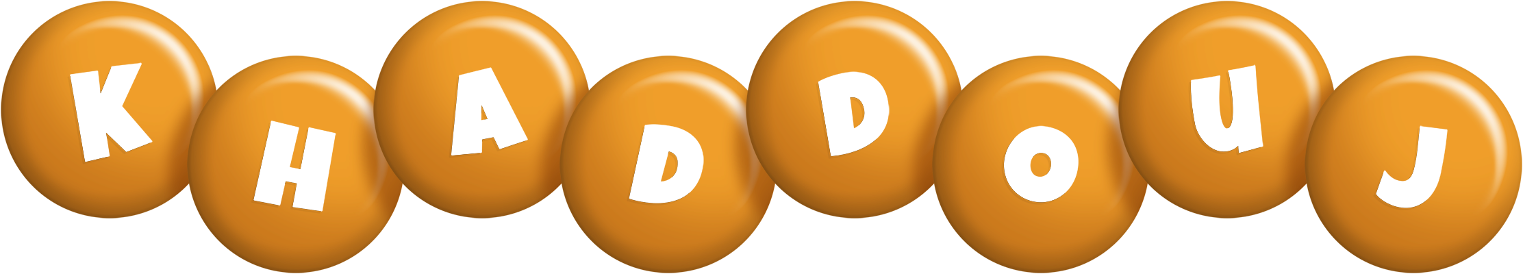Khaddouj candy-orange logo