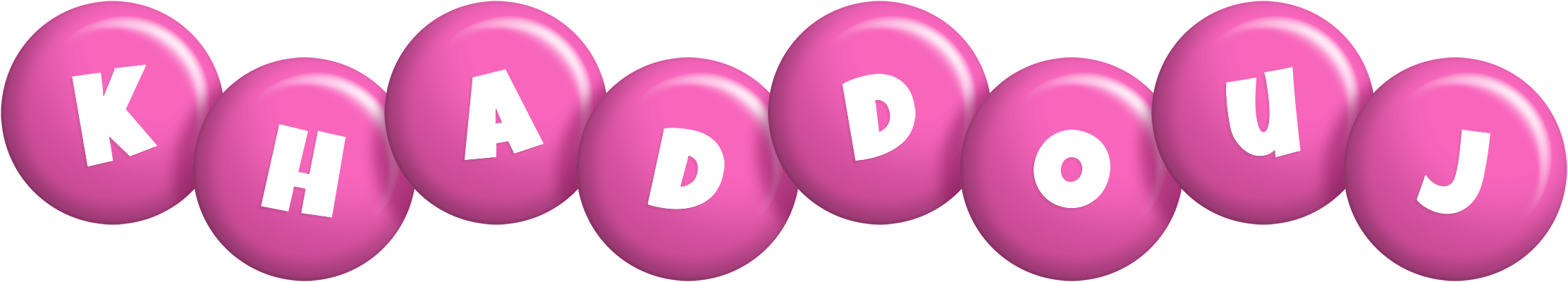 Khaddouj candy-pink logo
