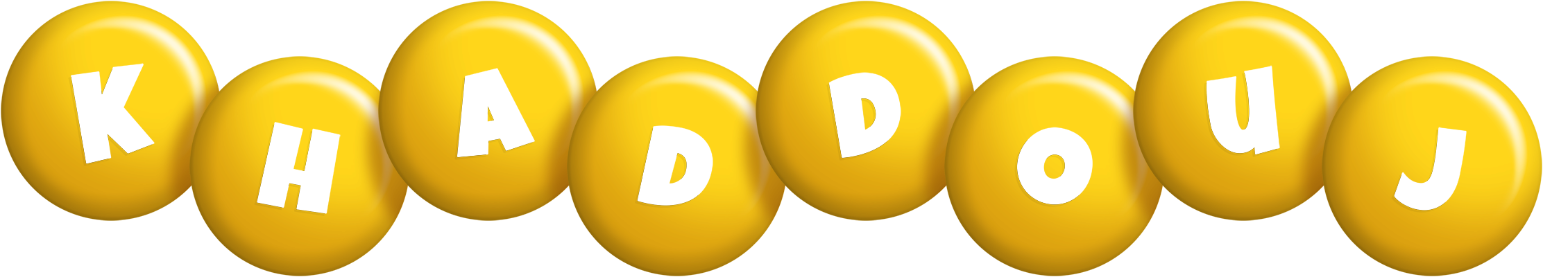 Khaddouj candy-yellow logo