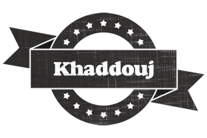 Khaddouj grunge logo