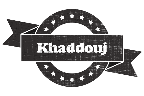 Khaddouj grunge logo