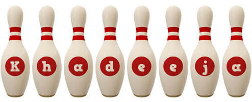Khadeeja bowling-pin logo