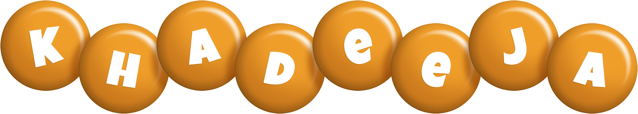 Khadeeja candy-orange logo