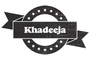 Khadeeja grunge logo