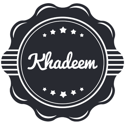Khadeem badge logo