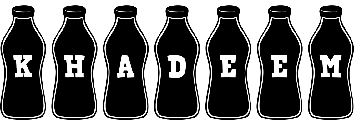 Khadeem bottle logo