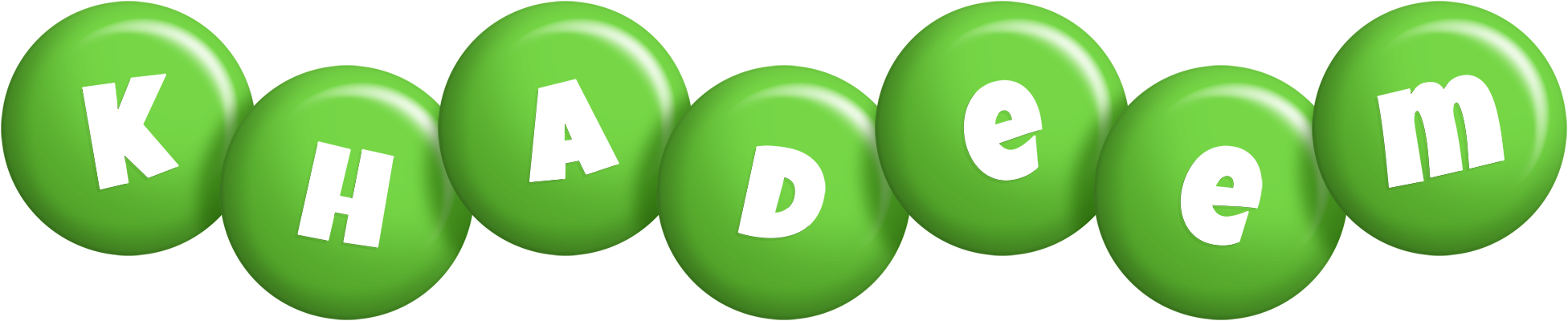 Khadeem candy-green logo