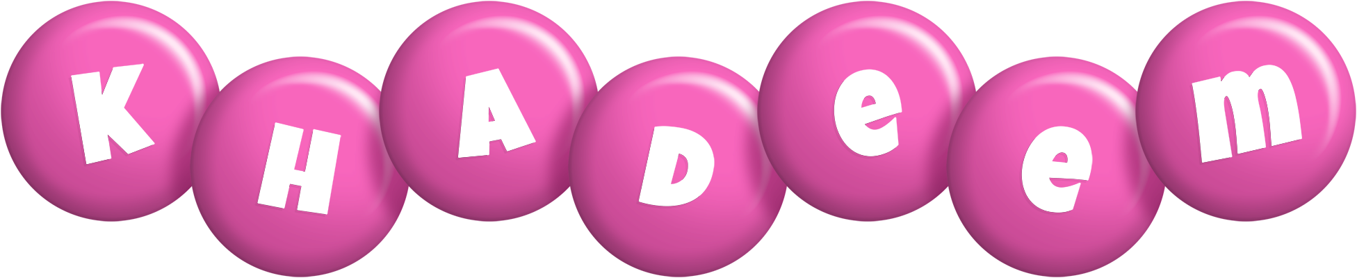 Khadeem candy-pink logo
