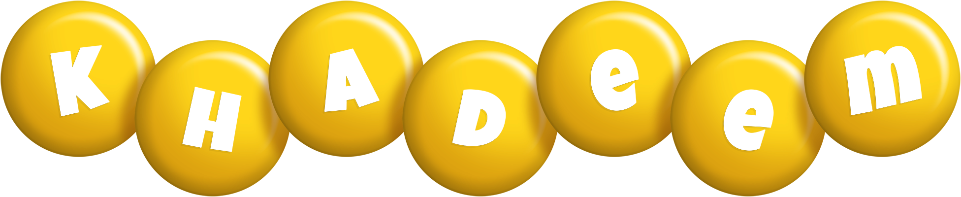 Khadeem candy-yellow logo