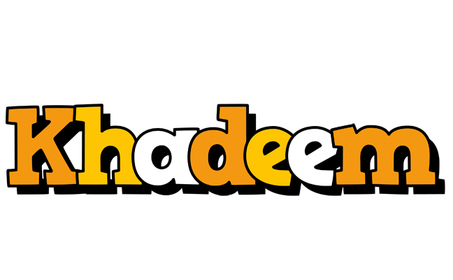 Khadeem cartoon logo