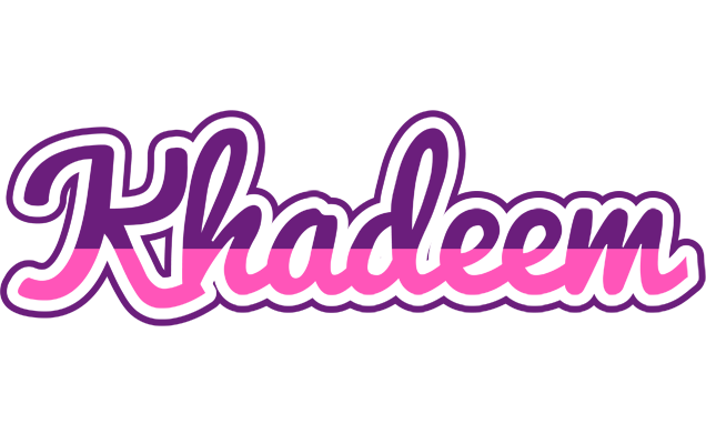 Khadeem cheerful logo