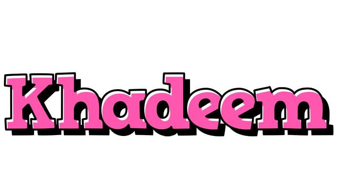 Khadeem girlish logo
