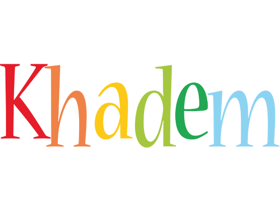 Khadem birthday logo