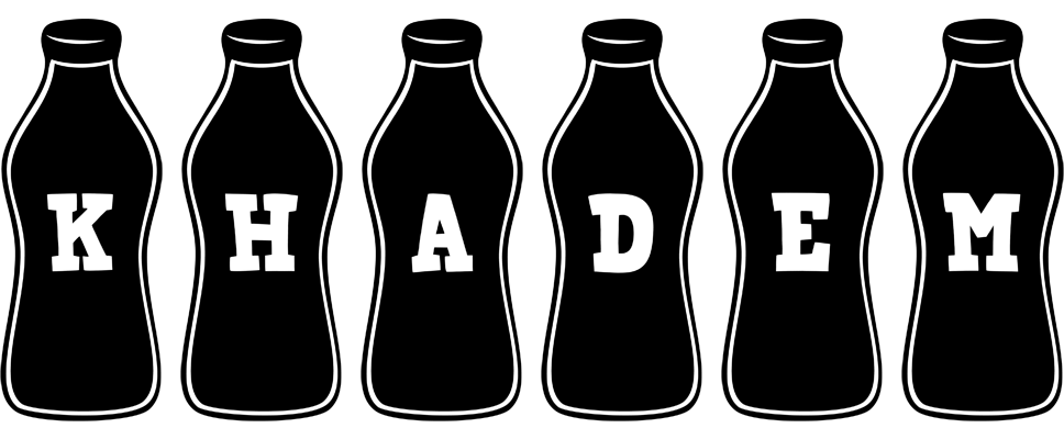 Khadem bottle logo