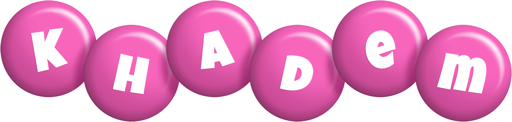 Khadem candy-pink logo