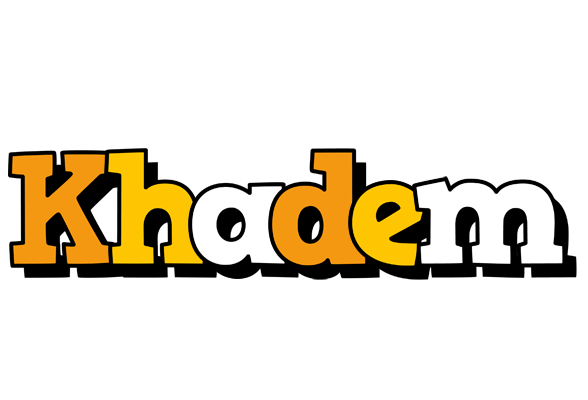 Khadem cartoon logo