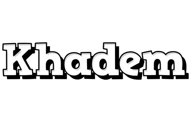 Khadem snowing logo