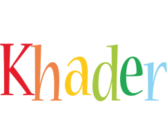 Khader birthday logo