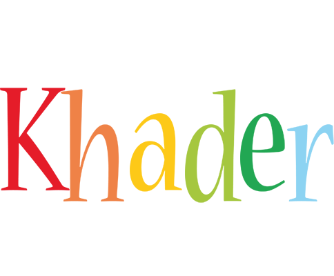 Khader birthday logo