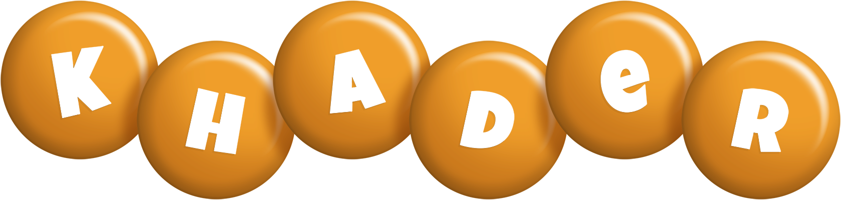 Khader candy-orange logo