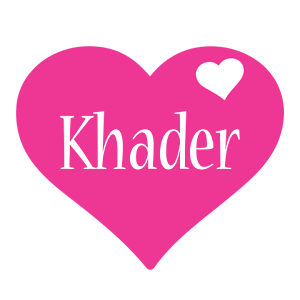 Khader love-heart logo