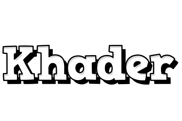 Khader snowing logo