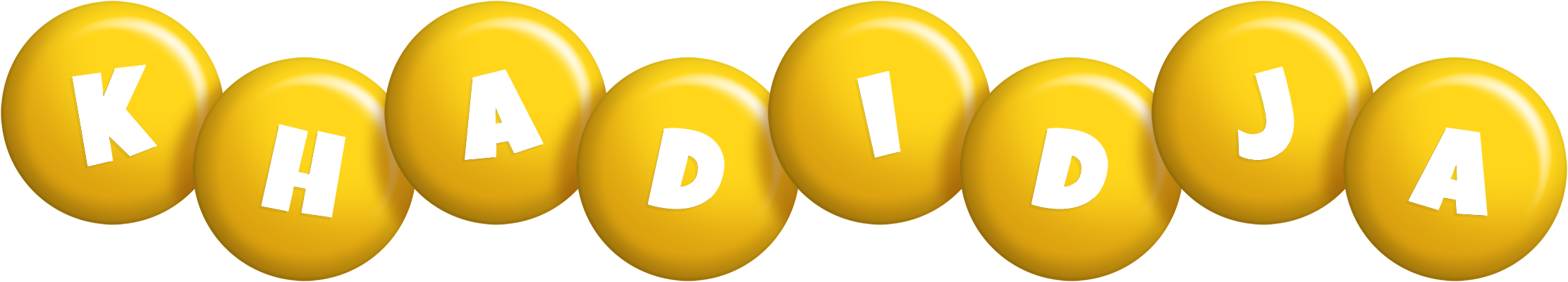 Khadidja candy-yellow logo
