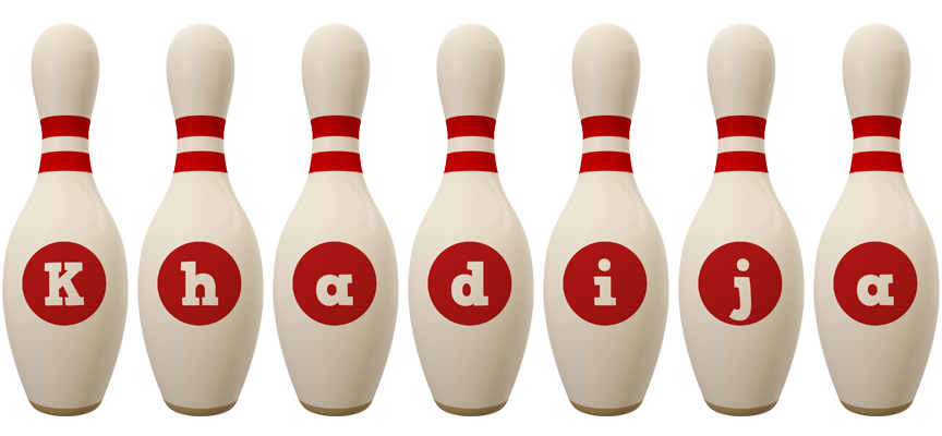 Khadija bowling-pin logo