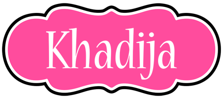 Khadija invitation logo