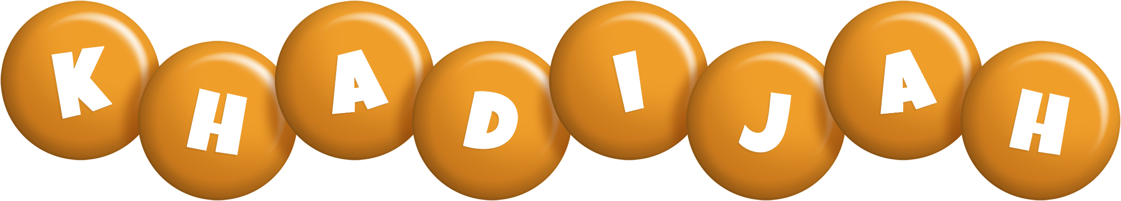 Khadijah candy-orange logo