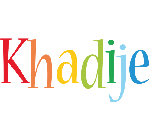 Khadije birthday logo