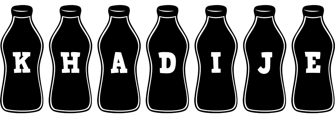 Khadije bottle logo
