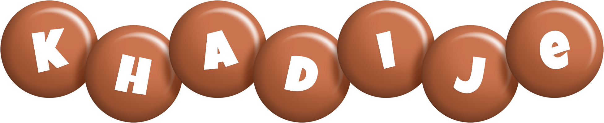 Khadije candy-brown logo