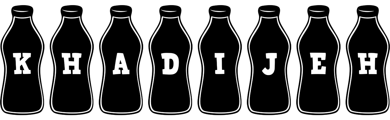 Khadijeh bottle logo