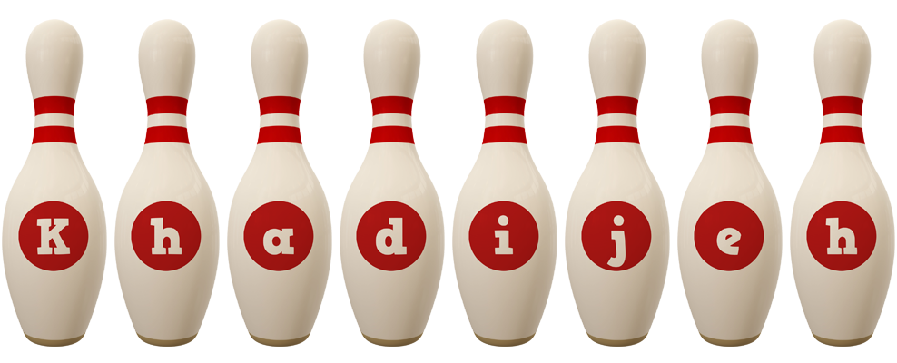 Khadijeh bowling-pin logo