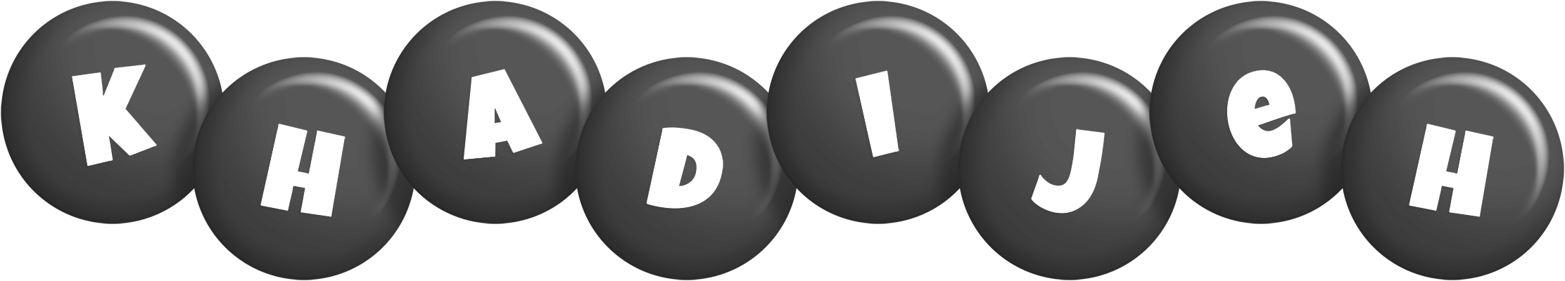 Khadijeh candy-black logo