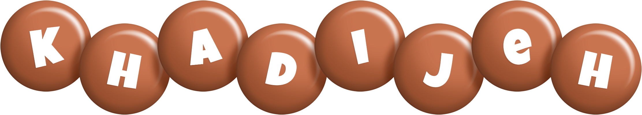 Khadijeh candy-brown logo